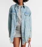 Blumarine Embroidered denim overshirt