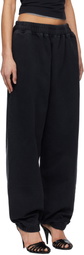 VETEMENTS Black Biker Cross Logo Sweatpants