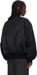 Entire Studios Black Broad Bomber Jacket