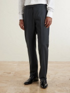 Favourbrook - Dalton Slim-Fit Straight-Leg Stretch-Wool Tuxedo Trousers - Black