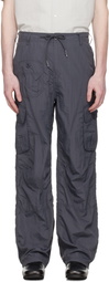 COOR Gray Multi-Pocket Stitch Pointed Cargo Pants