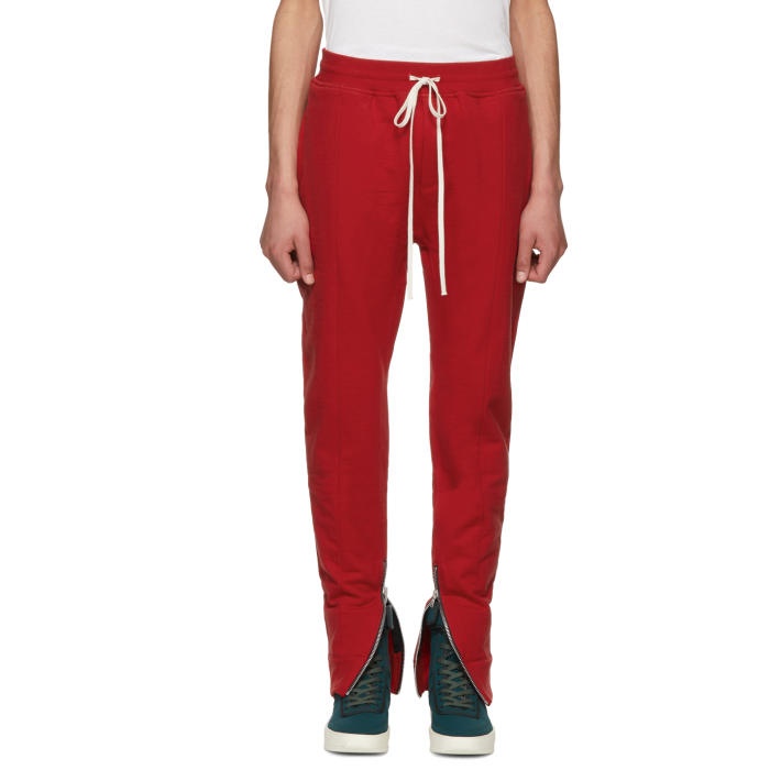 Photo: Fear of God Red Heavy Terry Lounge Pants 