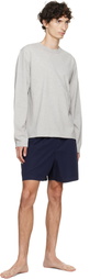 Tekla Gray Long-Sleeved T-shirt