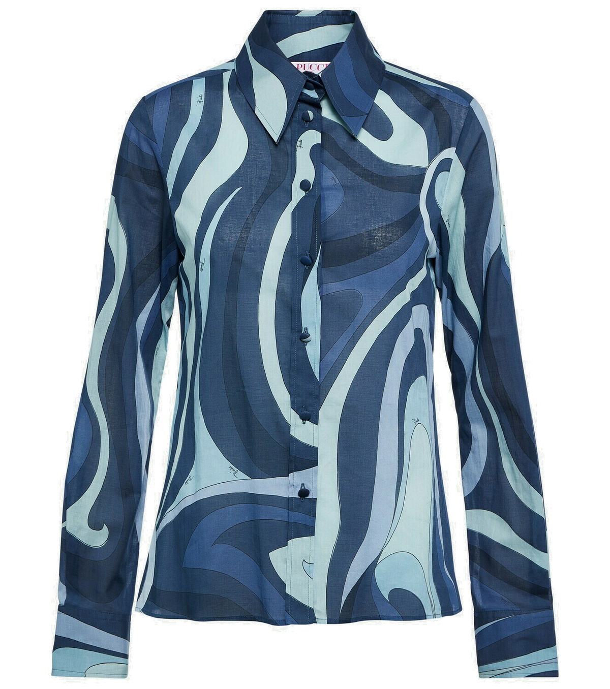 Pucci Marmo-print cotton shirt Emilio Pucci