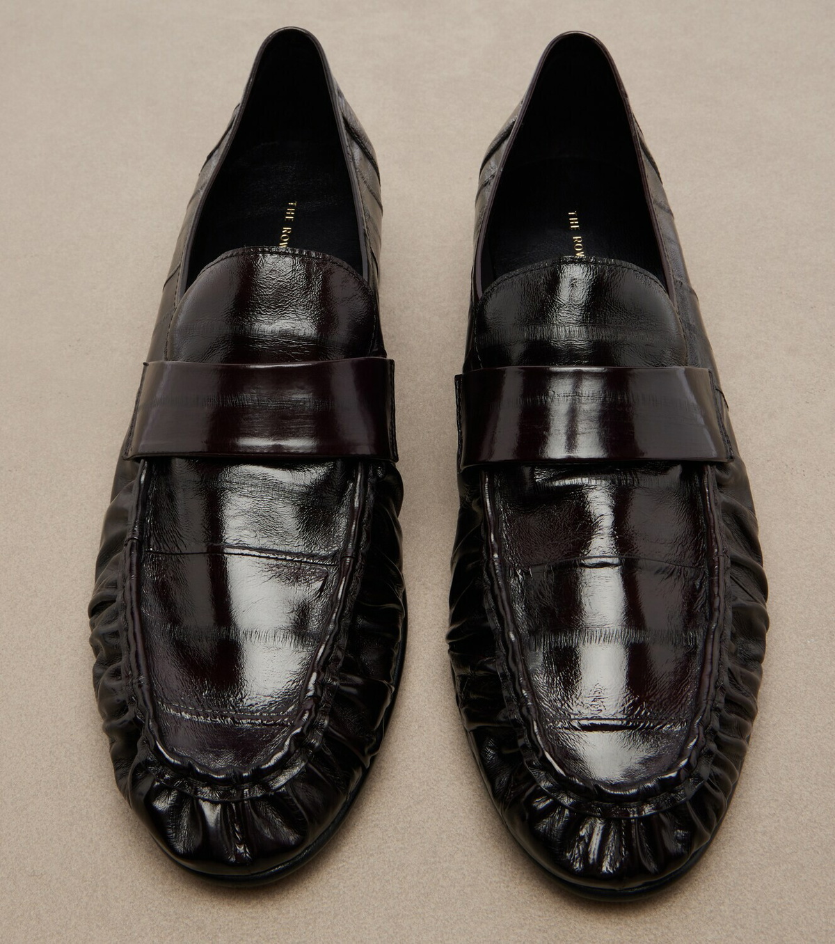The Row Soft eel leather loafers