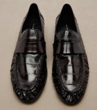 The Row Soft eel leather loafers
