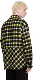 Versace Black & Yellow Check Shirt