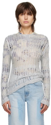 TheOpen Product Silver Boat Neck Sweater