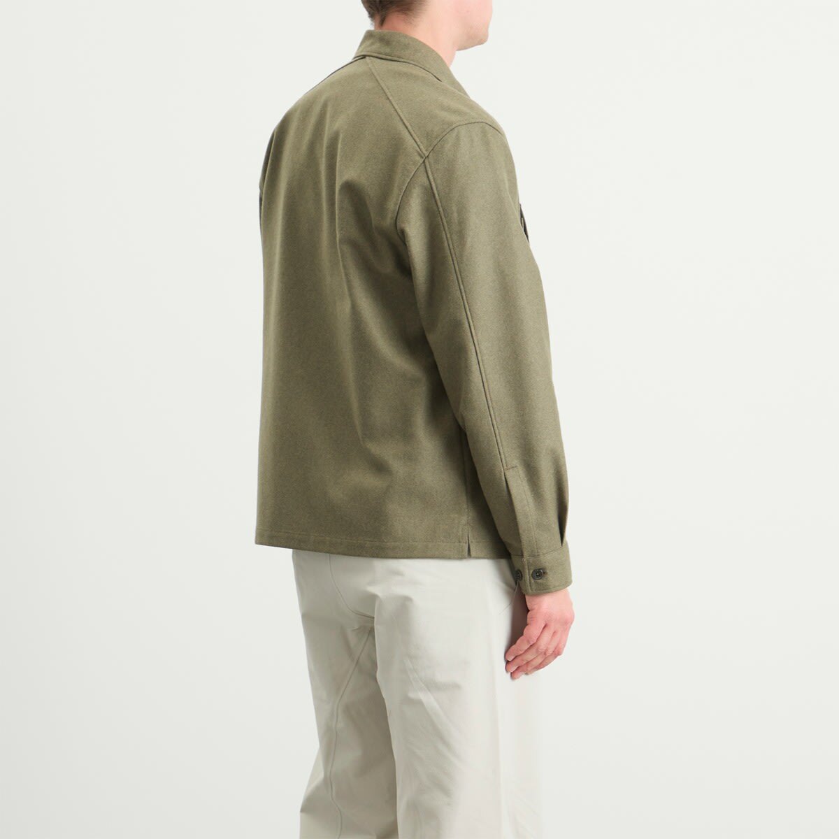 C.P. Company Men's Felt Lens Overshirt in Capers