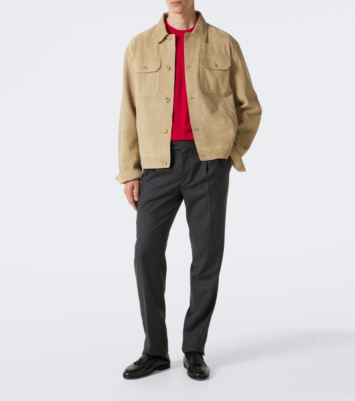 Rubinacci Virgin wool straight pants