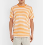 Albam - Striped Cotton-Jersey T-Shirt - Men - Yellow