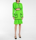 Rodarte - Embellished wool midi skirt