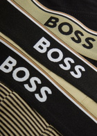Boss Power Stretch-cotton Boxer Trunks set of Three Green