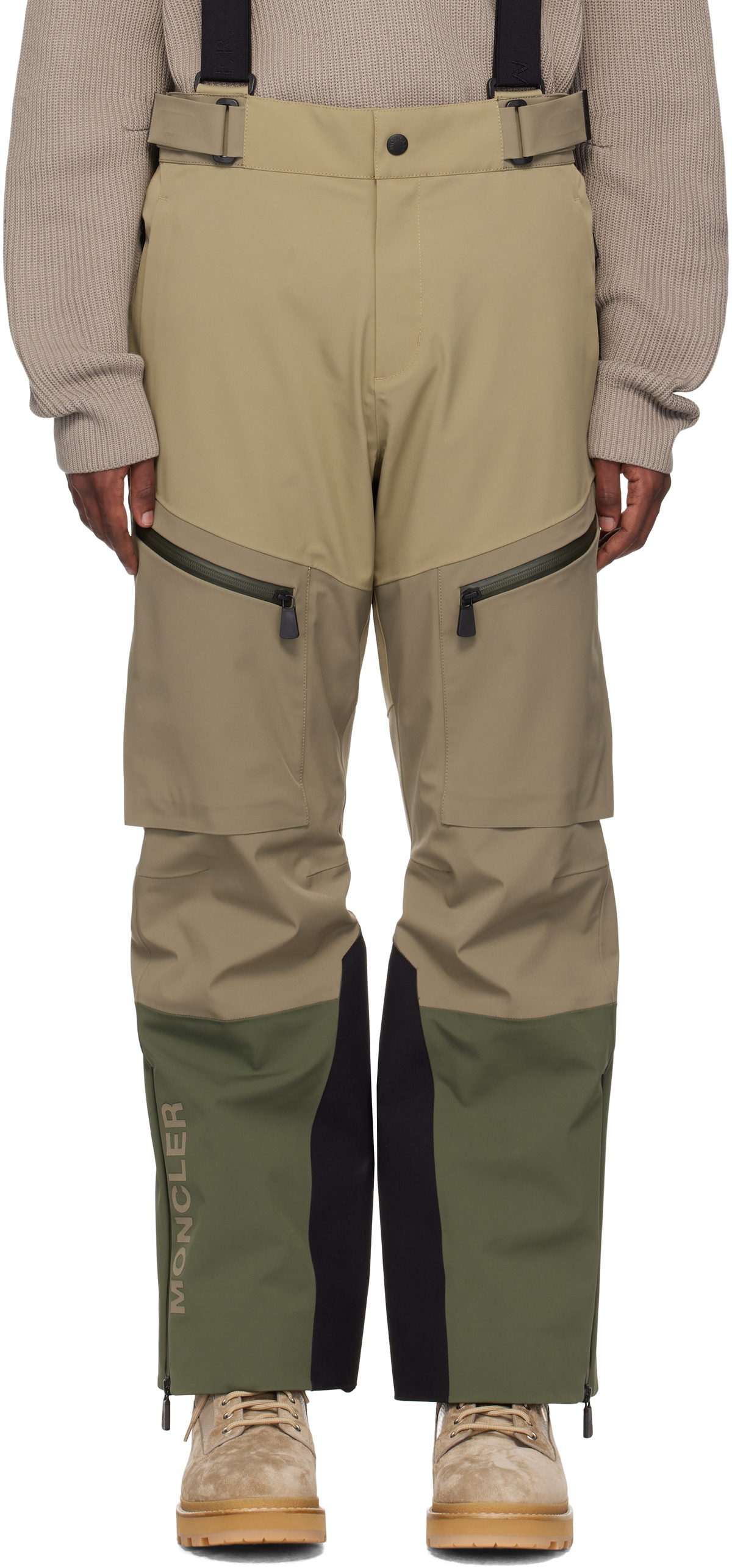 Moncler Grenoble Green Ski Trousers