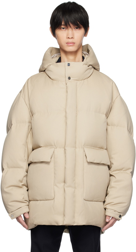 Photo: Wooyoungmi Beige Quilted Down Jacket