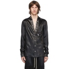 Rick Owens Black Larry Shirt Jacket