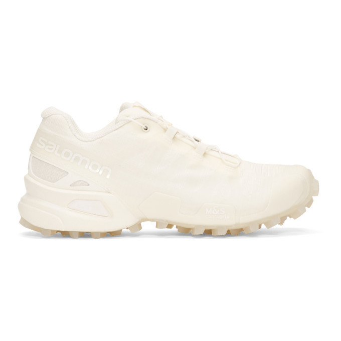 Photo: Boris Bidjan Saberi White Salomon Edition Speedcross 3 Clear Sneakers