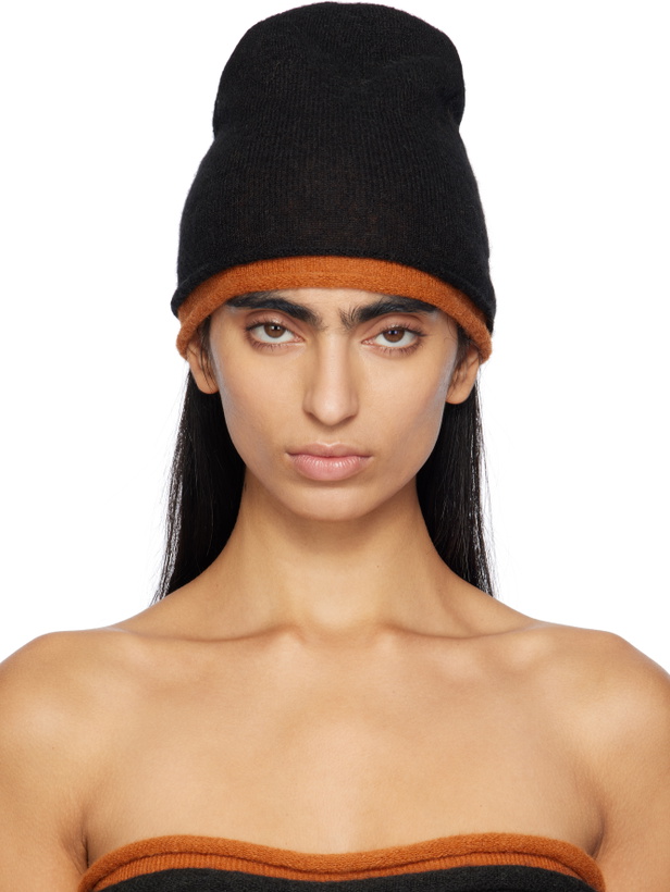 Photo: ISSEY MIYAKE Black & Orange Interplay Beanie