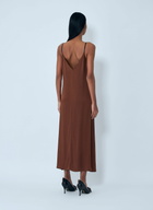 Prada Crepe Satin Midi Dress