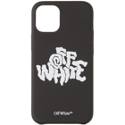 Off-White Black Blur Logo iPhone 12 Mini Case