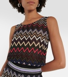 Missoni Zig-zag lamé top