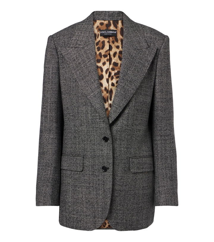 Photo: Dolce&Gabbana Virgin wool tweed blazer