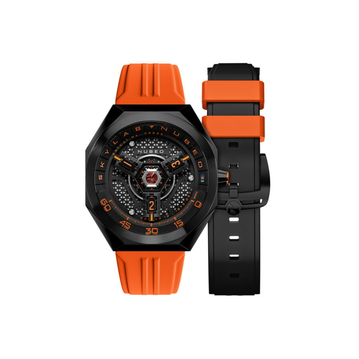Photo: Nubeo Skylab Black Dial Mens Watch NB-6083-06