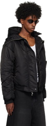 Ashley Williams Black Butterfly Bomber Jacket