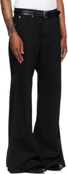 LU'U DAN Black Denim Phat Jeans