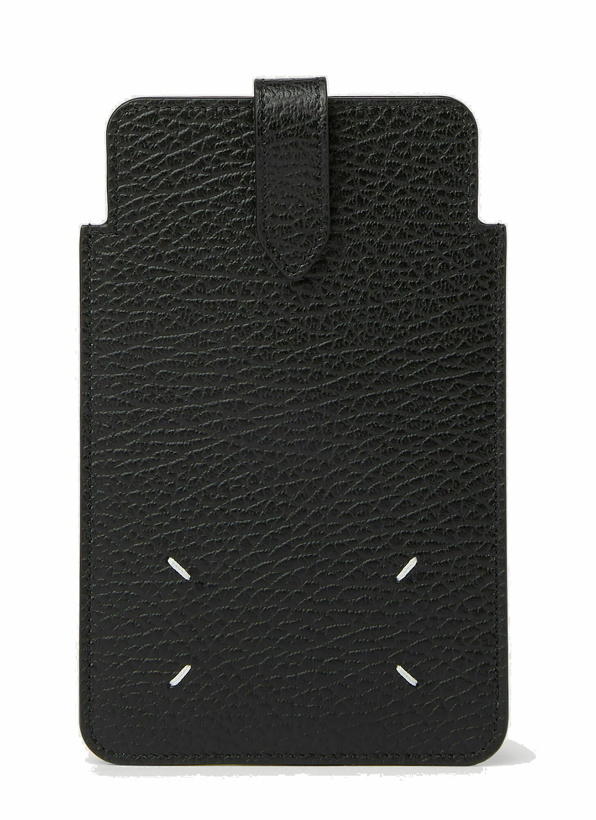 Photo: Maison Margiela - Signature Stitch Phone Pouch in Black