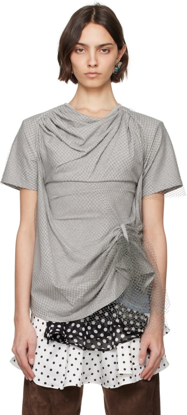 Photo: ALL-IN Gray Cinched T-shirt