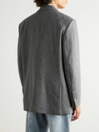 AMI PARIS - Wool-Flannel Blazer - Gray