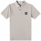 Stone Island Men's Patch Polo Shirt in Dove Grey