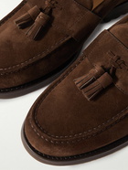 Brunello Cucinelli - Tasselled Suede Loafers - Brown