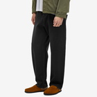 Folk Men's Barrel Leg Trousers in Soft Black