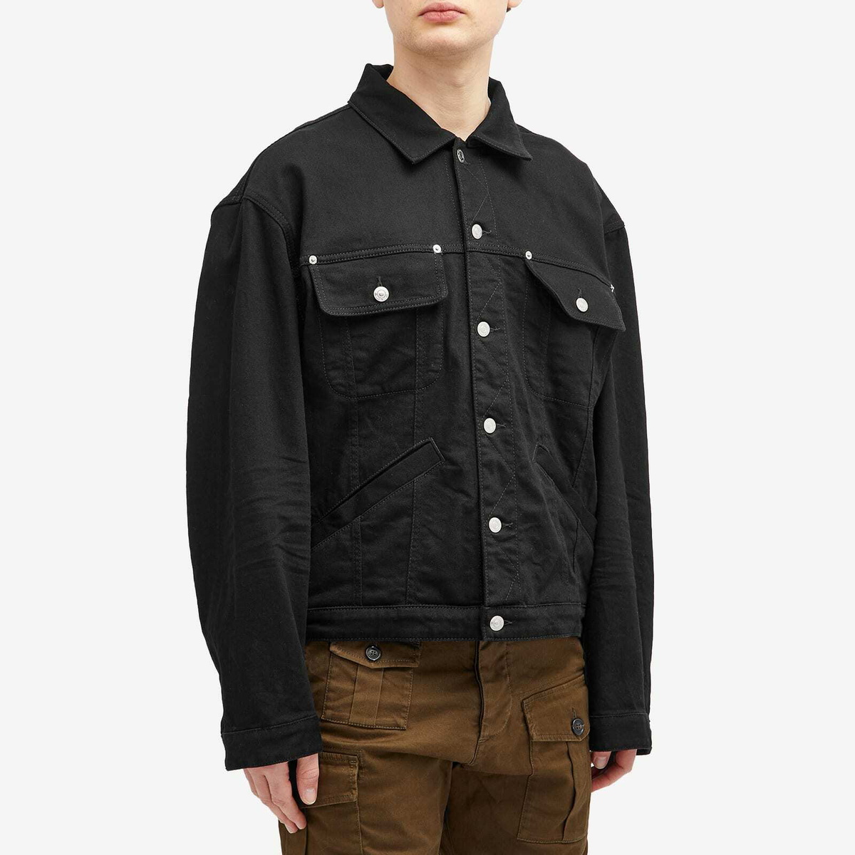 Dsquared2 Men's Icon Over Jean Jacket in Black Dsquared2