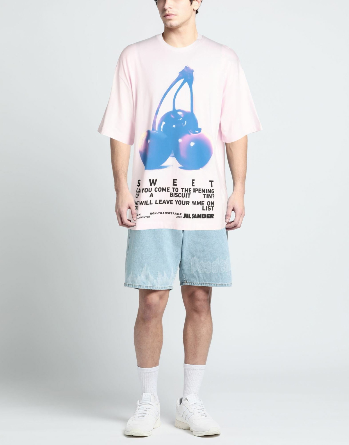 Jil Sander Mens T-shirt in Pink