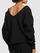 LES TIEN - Double V Roll Neck Sweatshirt