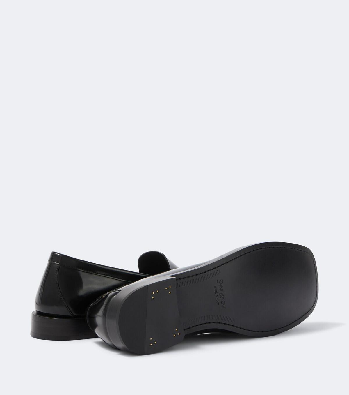Saint Laurent Theobald Cassandre leather loafers