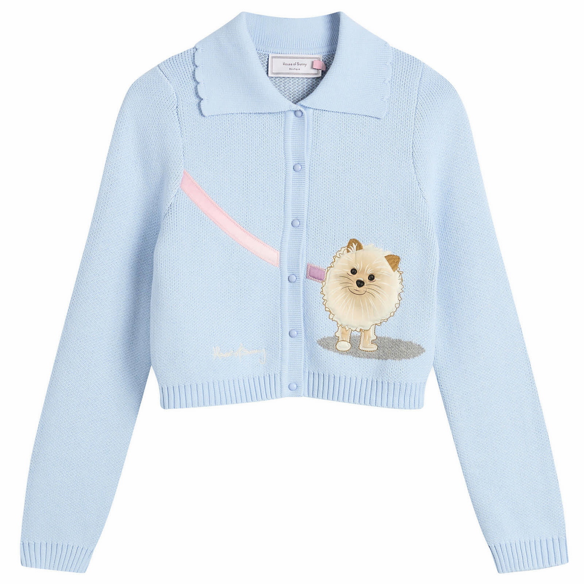 House Of Sunny Women's Pom Pom Tripper in Sky Blue