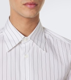 Brunello Cucinelli Pinstriped cotton poplin shirt