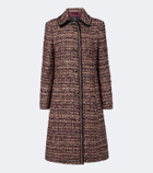 Etro Single-breasted tweed coat