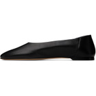 TOTEME Black Slip Nappa Ballerina Flats