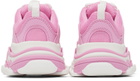 Balenciaga Kids Kids Pink & White Triple S Sneakers