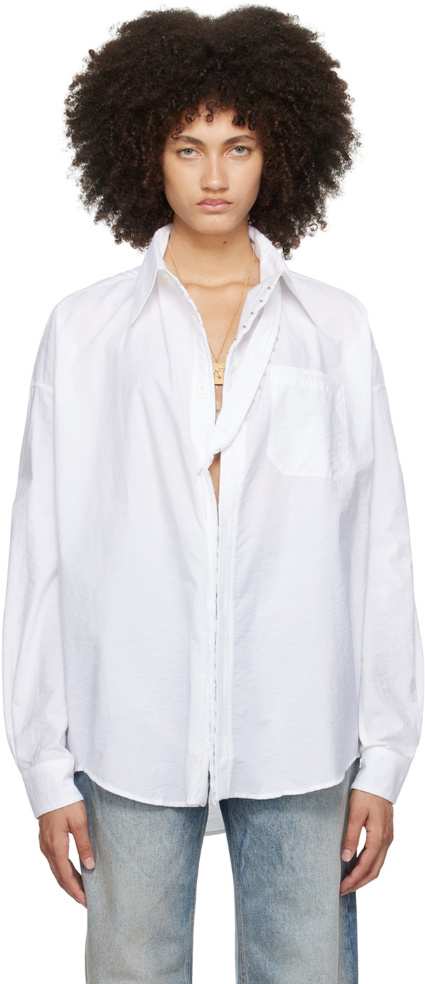 Y/Project White Hook-Eye Shirt Y/Project