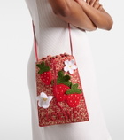Loewe Paula's Ibiza raffia pouch with strap