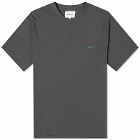 Palmes Men's Dyed Chest Logo T-Shirt in Washed Grey