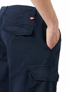 MC2 Saint Barth Man Blue Cotton Cargo Shorts