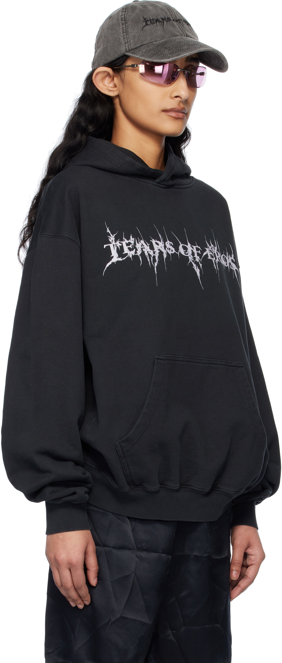 Liza Keane Black 'Tears of Eros' Hoodie