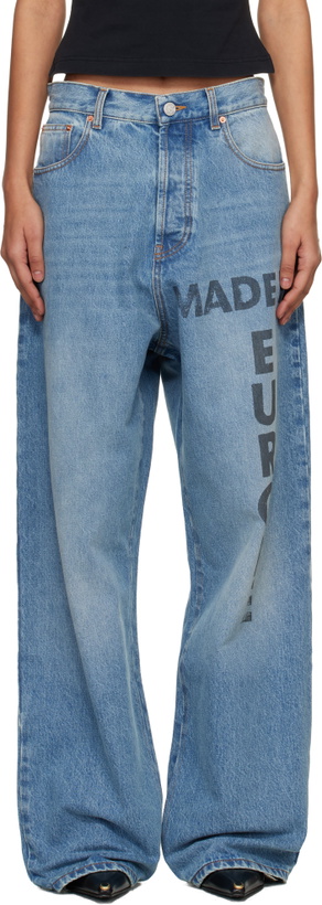 Photo: VETEMENTS Blue 'Made In Europe' Jeans